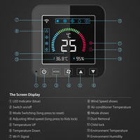 Thermostat intelligent pour climatiseur Tuya WiFi 5V, télécommande universelle sans fil, interrupteur mural IR, système de maison intelligente
