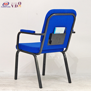 סיטונאי ערמה כיסאות עבור כנסיות מתכת זול אודיטוריום מתכת אדום מודרני כיסא הכנסייה - Product Image 4