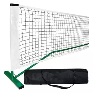 Red de tenis de alta calidad, red plegable personalizada resistente a la corrosión, portátil, para entrenamiento y práctica
