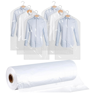 Sac de vêtement en <span class=keywords><strong>plastique</strong></span> PE-BD PE-HD transparent personnalisé à prix bon marché sur rouleau pour l'emballage des costumes vêtement - Product Image 1