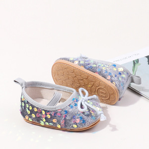 Chaussures pour bébé nouveau-né à semelle souple, chaussures de marche pour bébé, chaussures à paillettes pour filles - Product Image 6
