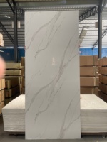 Panneau PVC UV Effet Marbre Haute Brillance 1220x2440mm 3mm Étanche Revêtement Plastique Pierre pour Rénovation Intérieure Commerciale Garantie 5 Ans