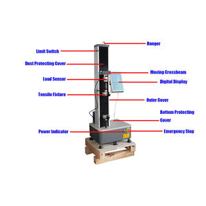 Tek kol sütun dikey bebek bezi çekme test cihazı masaüstü dijital ekran çekme test makinesi - Product Image 1