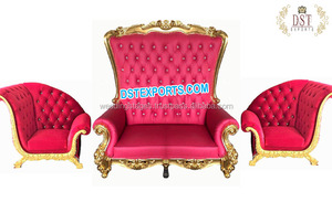 Sièges de mariage Design moderne, sièges d'amour en forme de cœur du roi et de la reine, livraison gratuite - Product Image 4