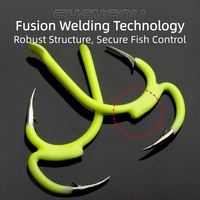 Hameçons de pêche anti-évasion à double pointe de deuxième génération, design barbelé Iseama pour la pêche au gros gibier en réservoir et en étang, vente en gros