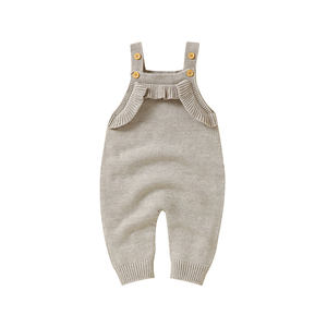 Mimixiong Offre Spéciale mignon printemps été enfant en bas âge combinaison vêtements printemps été bouton bébé tricoté barboteuse pour fille garçon - Product Image 1