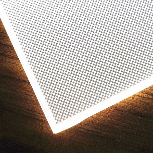 LUZ Custom LGP Light Guide Panel Transparent Acrylic LED Light Guide Plate Laser Dots CE ROHS Certified Custom Shape Retail