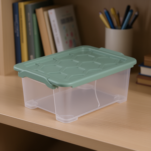 Rotho <b>Storage</b> Box Evo Safe 5 Pack <b>Plastic</b> Container With Lid For Organizing Home Office Use - Product Image 3