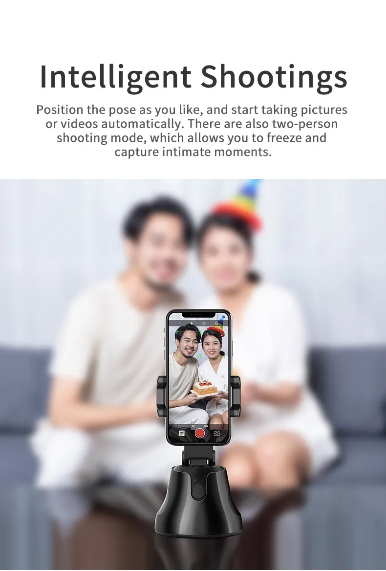 ai selfie stick tripod face tracker