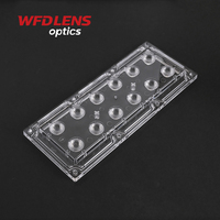 Lentille optique personnalisée pour module LED d'usine, lentille LED 3030/3535, lentille optique de haute qualité pour éclairage public à LED 25 degrés