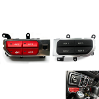 OTTOVOXX Banco de Interruptores Auxiliares de 8 Canales para Jeep JL/JT 2018-2026, Panel Rojo+Negro OEM, Control de Utilidad en Carretera/Todoterreno