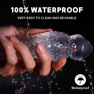 Vibrierender, aufblasbarer Wolfzahn-Sleeve mit verdicktem, freiliegendem Kopf, rutschfestem Verriegelungsdesign und Umfangsverstärker für erwachsene Männer – Sexspielzeug für Männer - Product Image 6