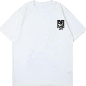 Pocket Tees Oversized Knitted Sporty Print Creative Graffiti Short Sleeve Shirts Summer Casual Rapper Streetwear <b>Y2k</b> <b>Tops</b> Men's - Product Image 2