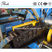 Machine de formage automatique de conduits spirale pour systèmes CVC Preda Machine PD-1200, puissance 5,5+4 kW, épaisseur de tôle 0,5-1,2 mm