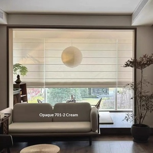 Persianas Romanas Modernas Personalizadas con Motor Eléctrico, Persianas Romanas Opacas Automáticas para Ventanas - Product Image 6
