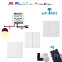Nouvelle Conception pour la Vie Intelligente, Interrupteur Intelligent WiFi Mini 16A 1 Voie, Relais Minuteur 240V Tension Maximale, Compatible Alexa Google Home Sans Fil