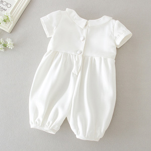 Vêtements de baptême en satin <span class=keywords><strong>pour</strong></span> bébés garçons de 3 à 24 mois, vêtements de fête <span class=keywords><strong>pour</strong></span> nourrissons, vêtements de baptême, <span class=keywords><strong>barboteuse</strong></span> <span class=keywords><strong>pour</strong></span> bébé, vente en gros - Product Image 3