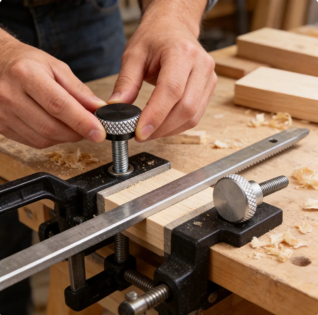 OEM High-Grip Diamond Knurled Thumb Screws | Tool-Free Precision Shoulder Bolts | Ergonomic Adjustment Fasteners