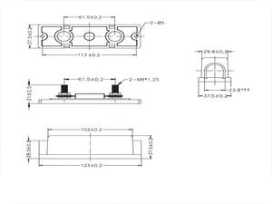 Boîte à fusibles de voiture transparente ANL-B ANL-H avec câble de Distribution de support 0 4 8 GA positif avec fusible ANL fusible 100A 200A - Product Image 6