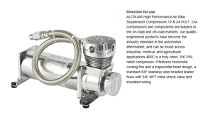 Compresseur d'air universel robuste 200 PSI 1/4'' NPT 12V DC <span class=keywords><strong>pour</strong></span> suspension pneumatique / <span class=keywords><strong>Klaxon</strong></span> <span class=keywords><strong>de</strong></span> <span class=keywords><strong>train</strong></span> / Pompe à air - Product Image 6