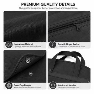 Bolsa de Transporte de Ropa de Tela No Tejida con Logotipo Personalizado, Protector de Ropa con Cierre Duradero para Pedidos al por Mayor, Tiendas de Ropa y Tintorerías - Product Image 4