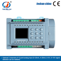 Huaqingjun 8DI 8DO Salida de transistor PLC 2AO 0-10V WIFI Control DE APLICACIÓN DE TELÉFONO PLC analógico para convertidor