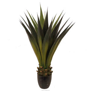 Planta de <span class=keywords><strong>Agave</strong></span> Artificial con pinchos realista de 100CM con maceta de 19L decoración interior y exterior vegetación de plástico para adorno de árbol - Product Image 3