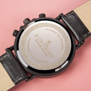 BOBO pájaro mejor venta relojes hechos a mano vestido de moda de reloj cronógrafo de cara de reloj - Product Image 3