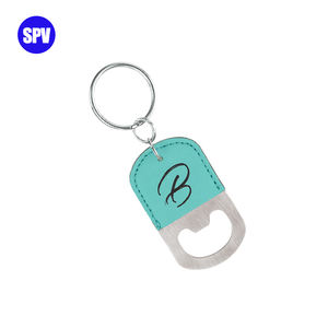 Llavero Abridor de Botellas de Cerveza Promocional Personalizado con Láser, de Cuero Sintético - Product Image 2