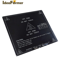 Nueva Placa Base para Impresora 3D Ideaformer, Cuadrada, de Aluminio, Negra, 214*214*3mm, 3 Meses de Garantía, FDM