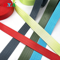 Sangle colorée recyclée personnalisée 25mm bande de sangle en nylon pour sac à dos valises accessoires