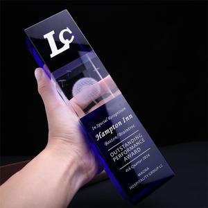 Tùy chỉnh K9 màu xanh pha lê Trophy <span class=keywords><strong>3D</strong></span> lasering <span class=keywords><strong>Cube</strong></span> pha lê - Product Image 6