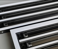 Diffuseur d'air linéaire en aluminium à 2 ou 3 fentes, grille de diffuseur de plafond pour ventilation CVC