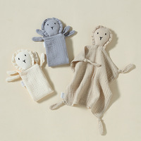 Bébé couette couverture en peluche bébé tenant le sommeil poupée poupée pour dormir artefact peut être mordu par la marionnette à main d'entrée