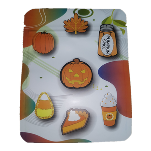 2021 Halloween Huisdecoratie Geschenken Croc Bedels Met Verpakking Frosted Ziplock Tassen Groothandel Polybag Custom Industriële Tassen - Product Image 1
