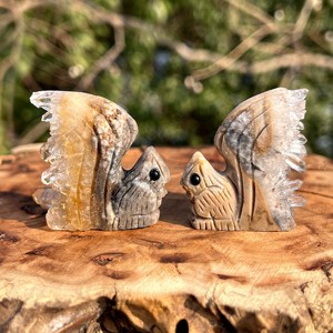 Sculture di Scoiattoli in Cristallo di Quarzo Naturale Intagliate <span class=keywords><strong>a</strong></span> Mano, <span class=keywords><strong>Pietra</strong></span> Curativa Reiki per Decorazioni Casa e Regali - Product Image 3