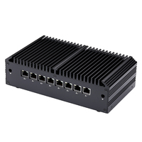 Mini PC Kansung Quad Core de 8.ª Generación con Procesador Core I5 8260U, Router Firewall sin Ventilador con 8 Puertos Ethernet de 2.5G