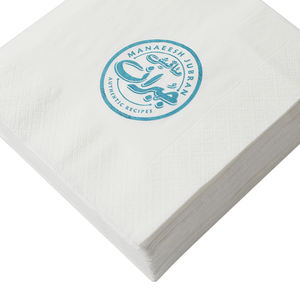 33x33 सेमी मुद्रित दोपहर के भोजन नैपकिन 1/4 फोल्ड नैपकिन - Product Image 2