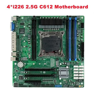 Kit Motherboard DIY C612 Nas, Prosesor LGA2011-3 E5 V3/V4 CPU, 10*SATA M.2 NVME, RAM DDR4 ECC, Mendukung 4x2.5Gb Lan, Set X99 - Product Image 1