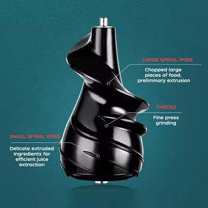 Exprimidor Lento Comercial de Presión en Frío, Eléctrico, Doméstico, Libre de BPA, Boca Ancha para Frutas y Verduras Enteras - Product Image 3