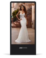 Señalización digital inteligente Espejo de ajuste virtual de 49 pulgadas VR Kiosco de vestidor virtual AR Ajuste real para boutiques de bodas