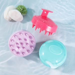 <b>Scalp</b> Massage Hair <b>Brush</b> Silicone <b>Scalp</b> Cleansing <b>Brush</b> For Hair Care And Relaxation - Product Image 1