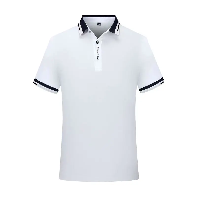 2023 Hoge Kwaliteit 100% Katoen Groothandel Custom Logo Design Effen Blanco Heren Polo T Shirts