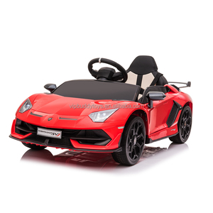 VIP BUDDY unisexe <span class=keywords><strong>12V</strong></span> sous licence Lamborghini <span class=keywords><strong>Aventador</strong></span> SVJ alimenté par batterie télécommande voiture à pédales nouveau bébé jouet - Product Image 4
