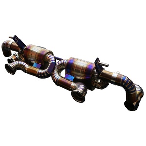 Système d'échappement sport en titane Audi R8, tuyaux d'échappement sport en acier, silencieux, convertisseur catalytique, modèle de voiture, collecteur d'échappement, emballage en boîte - Product Image 2