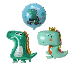 Hot Selling Leuke Cartoon Dinosaurus Vormige Dier Helium Folie Ballon Voor Kid's Speelgoed Verjaardagsfeestje Decoratie