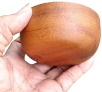 Bol en bois d'acacia moderne et écologique personnalisé pour servir des condiments, du sel, des noix, des collations et du miel-crème - Idéal pour le camping (vente en gros)
