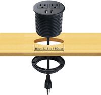 Multiprise encastrable pour canapé et bureau avec chargeur USB pour mobilier domestique