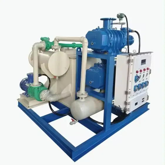 Factory Customized Cast Iron High Pumping Speed Water Ring Vacuum Pump Liquid Ring Roots Vacuum Unit