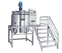 Cuve Agitateur de Savon Liquide de Haute Qualité 500L en SUS316L avec Moteur et Contrôle PLC, Équipement de Mélange Chimique avec Fonction Chauffante